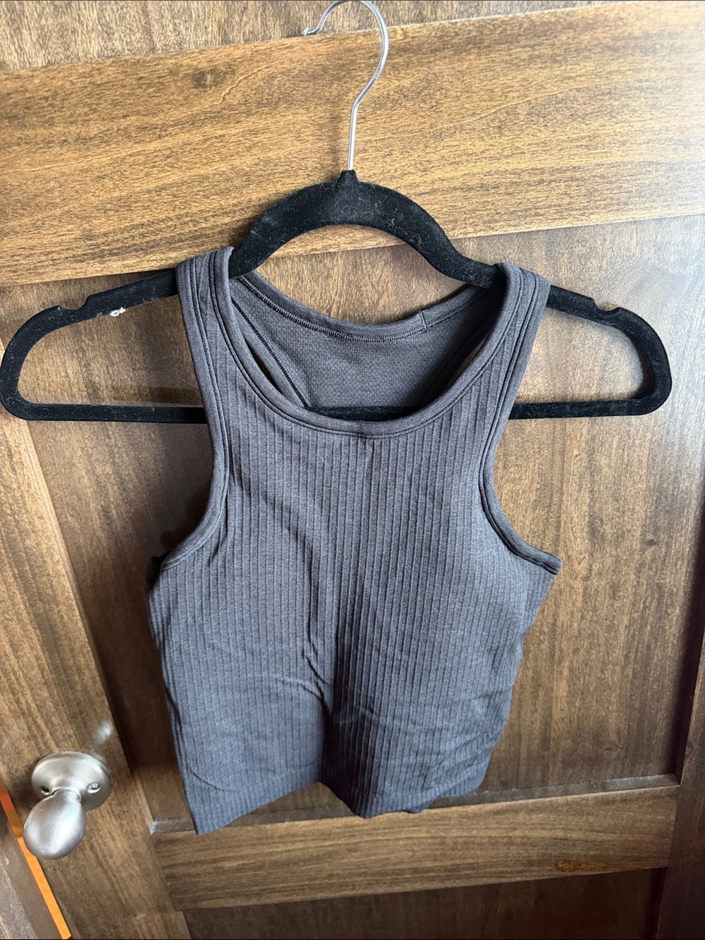 lululemon ebb to street crop in black